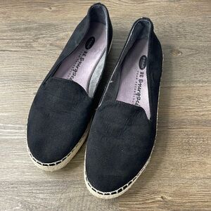 Dr. Scholls Women’s Black Suede Espadrille Find me Later Loafer, size 9